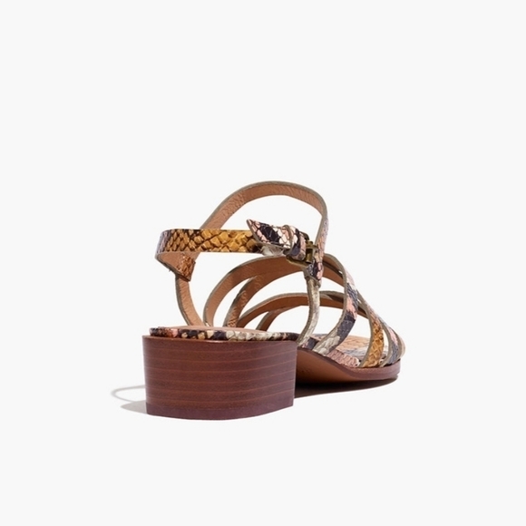 Madewell The lori sandals in snake Embossed leather - Picture 3 of 12